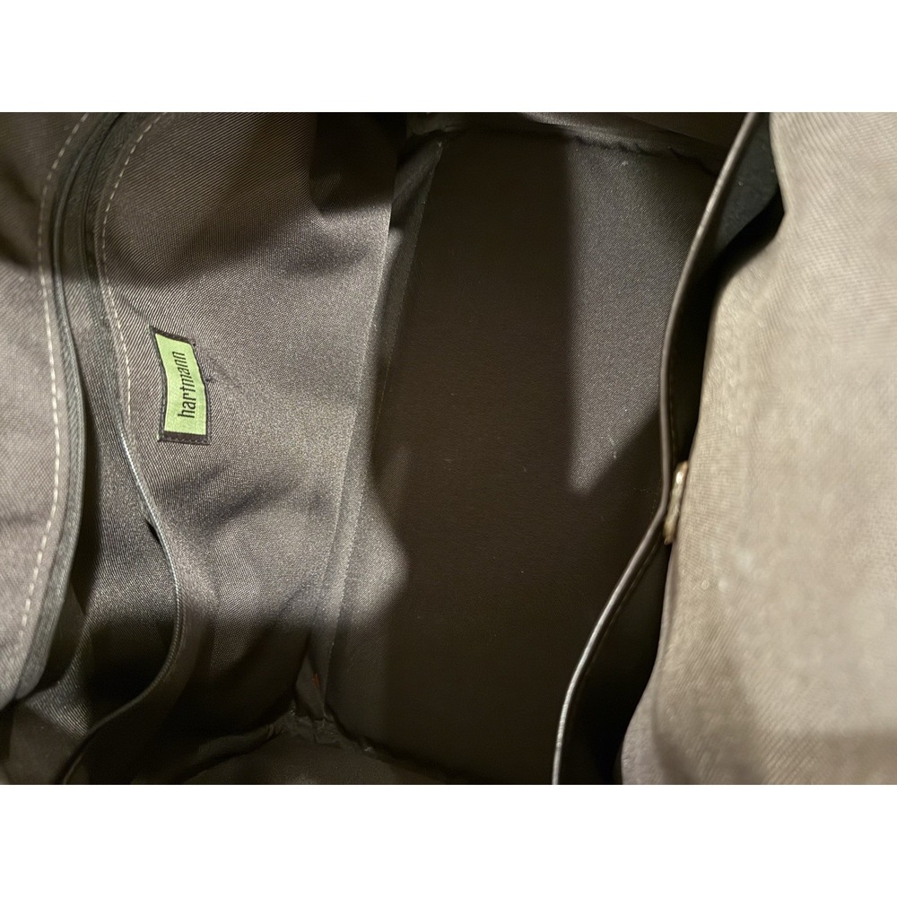 Hartmann Retro Carry On Vintage‎ Wool Leather Brown & Green Polka Dot Carry-On - Picture 12 of 12